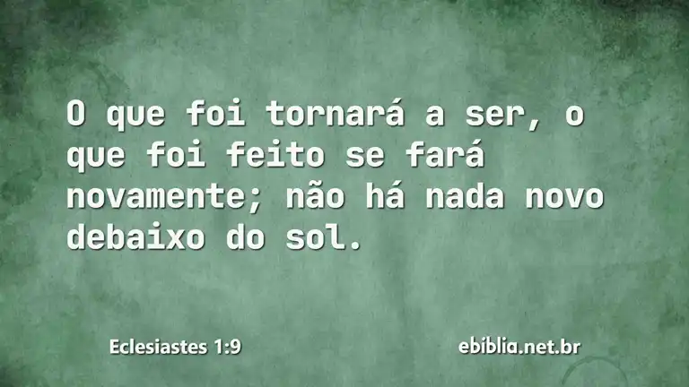 Eclesiastes 1:9