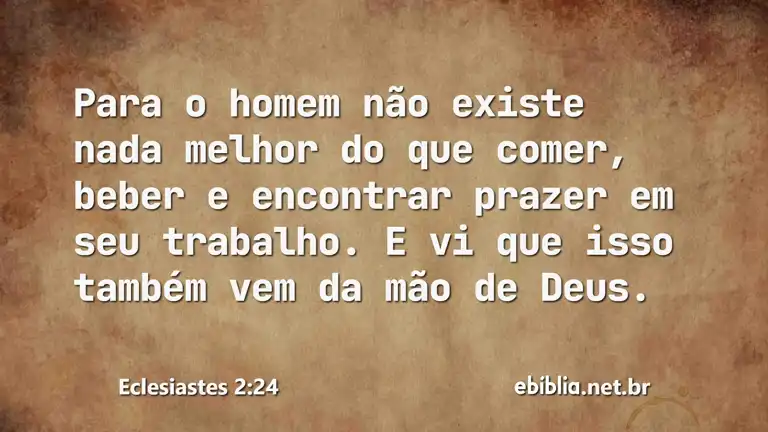 Eclesiastes 2:24