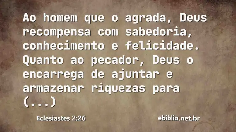 Eclesiastes 2:26