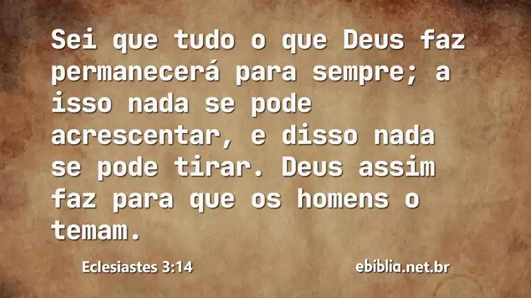 Eclesiastes 3:14