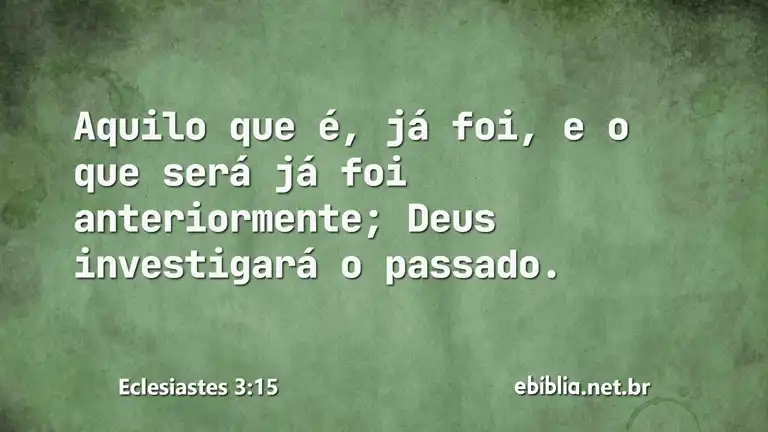 Eclesiastes 3:15