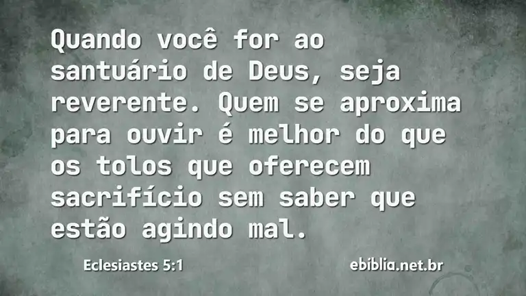 Eclesiastes 5:1