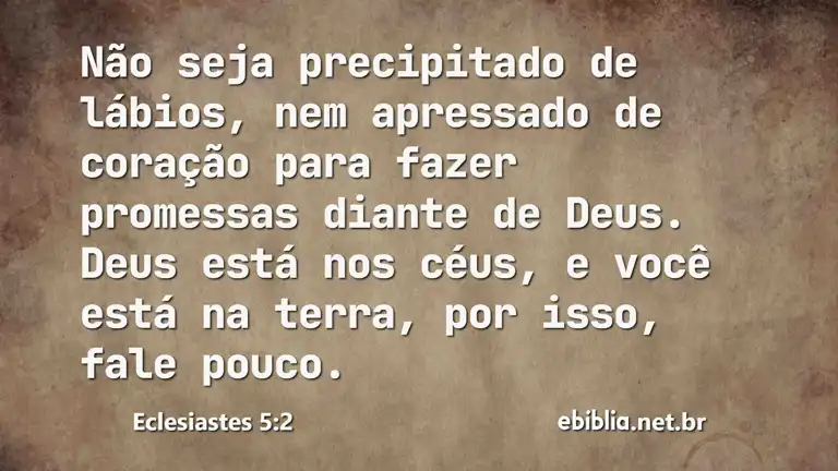 Eclesiastes 5:2