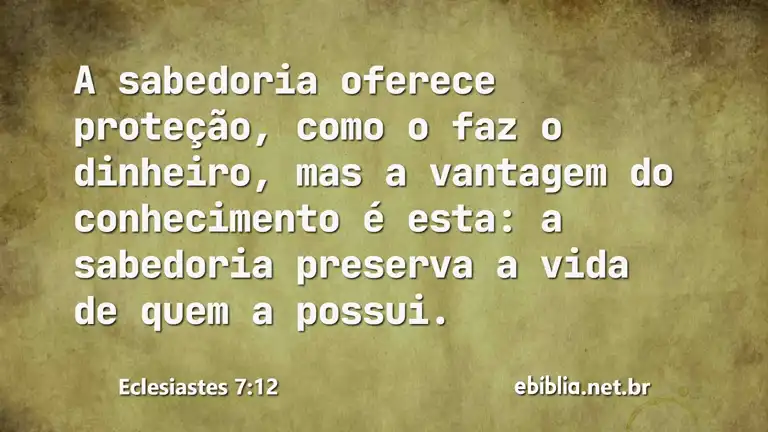 Eclesiastes 7:12