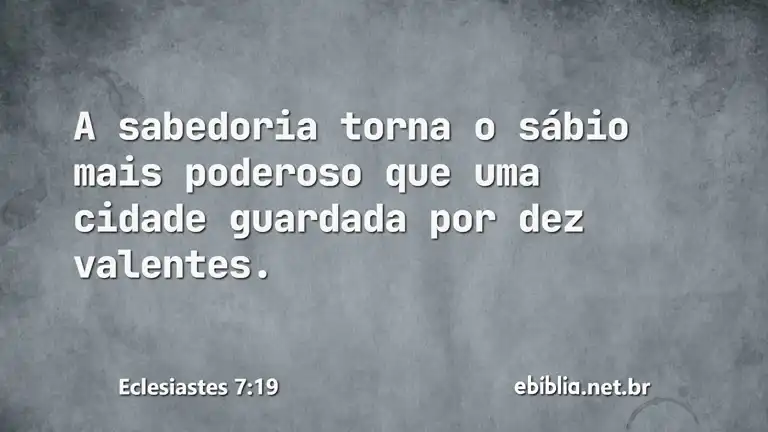 Eclesiastes 7:19