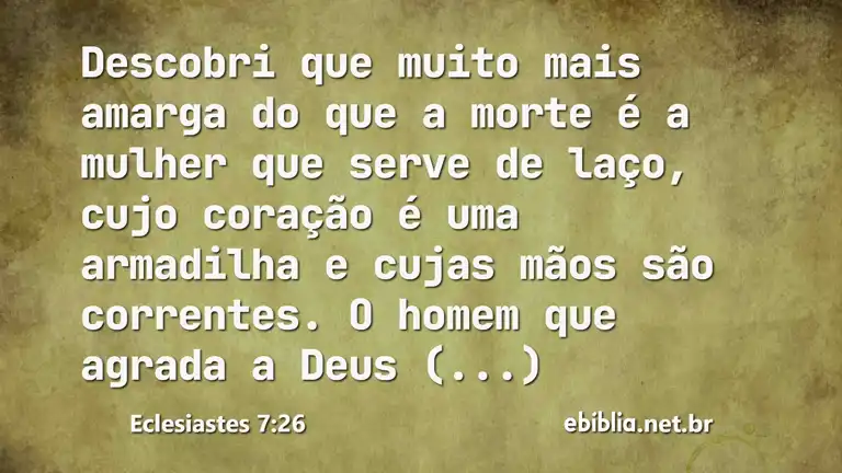 Eclesiastes 7:26