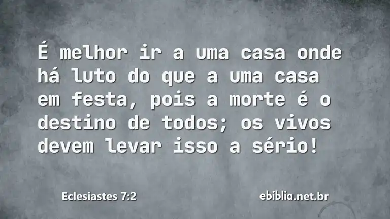 Eclesiastes 7:2