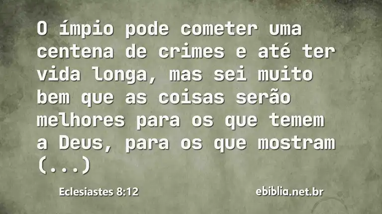 Eclesiastes 8:12