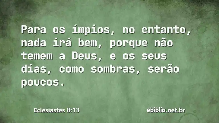 Eclesiastes 8:13