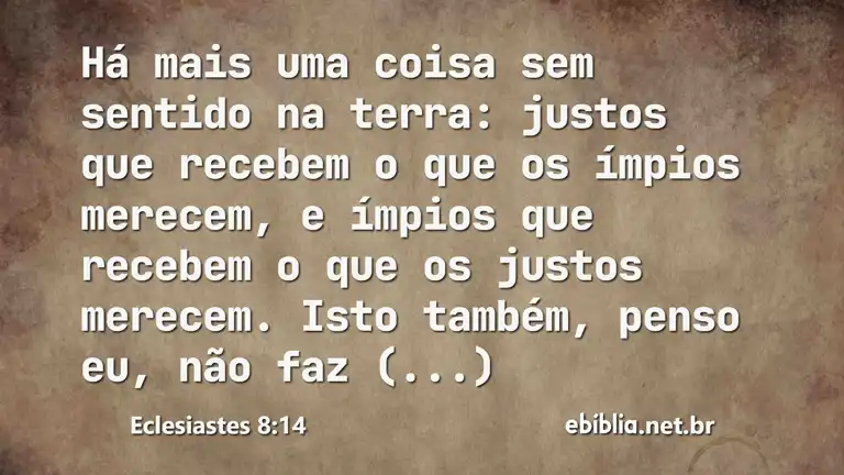 Eclesiastes 8:14