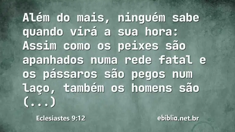 Eclesiastes 9:12