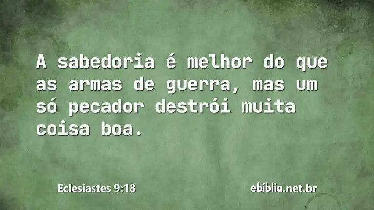 Eclesiastes 9:18