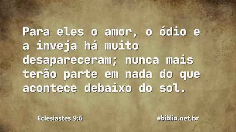 Eclesiastes 9:6