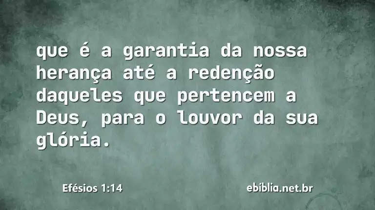 Efésios 1:14