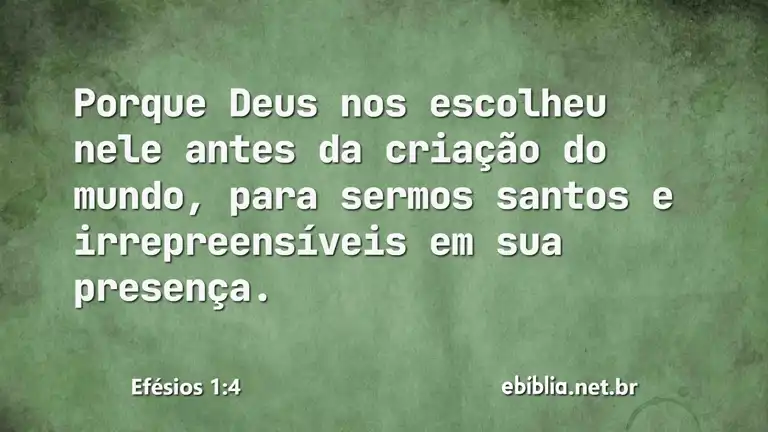 Efésios 1:4