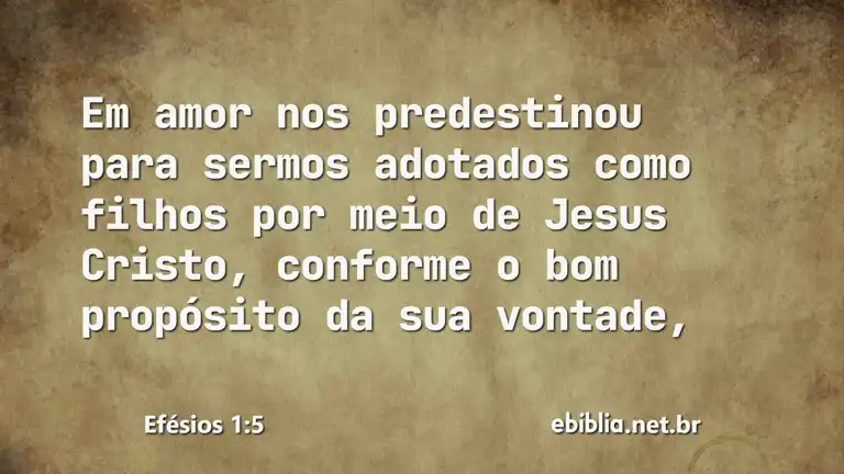 Efésios 1:5