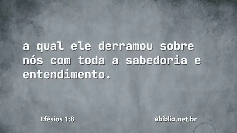 Efésios 1:8