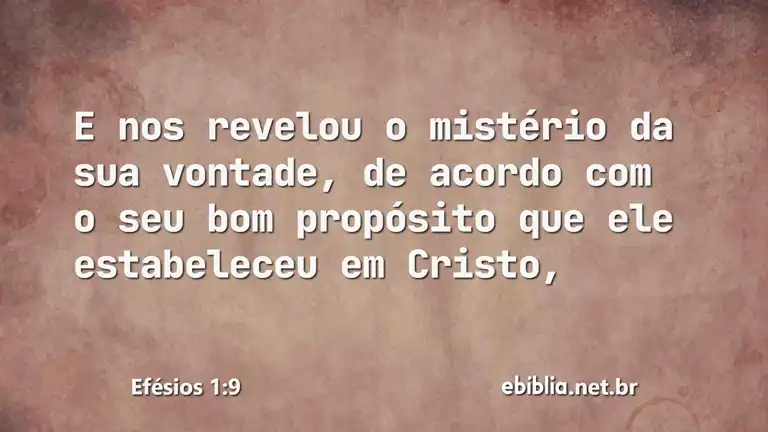 Efésios 1:9