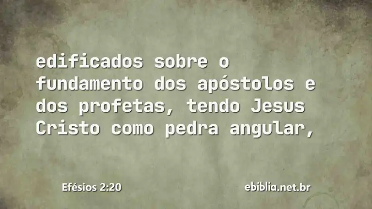 Efésios 2:20