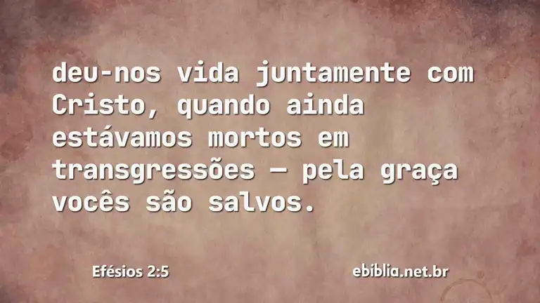 Efésios 2:5