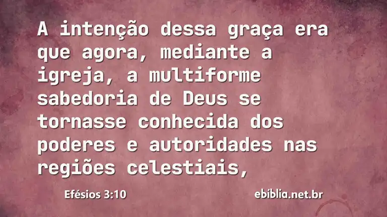 Efésios 3:10