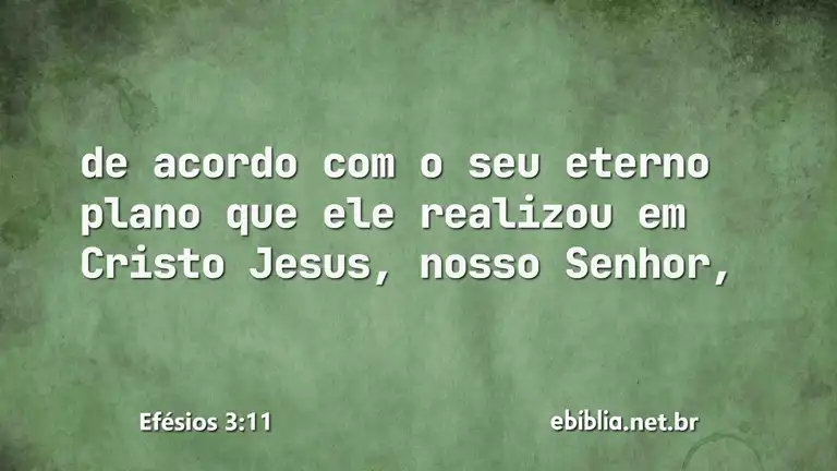 Efésios 3:11