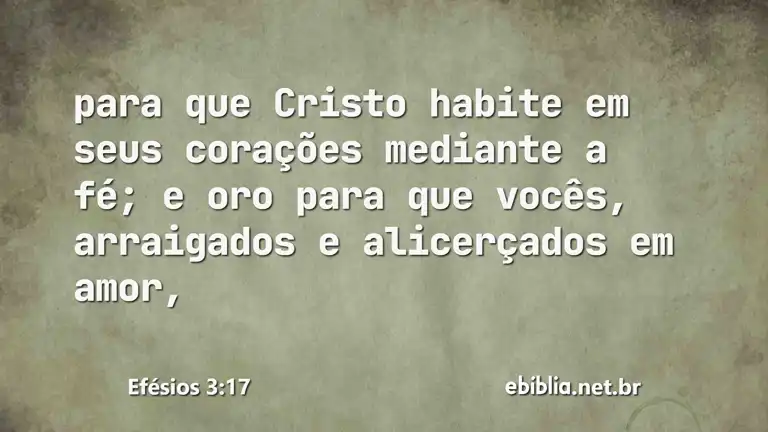 Efésios 3:17