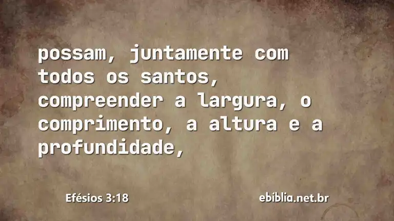 Efésios 3:18