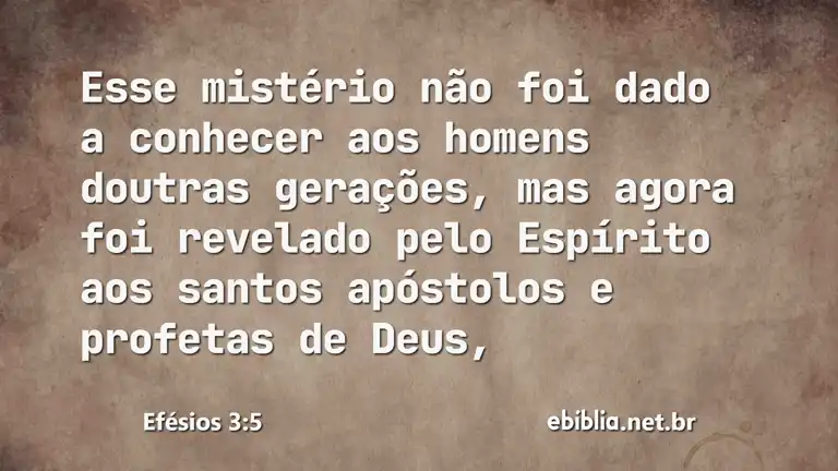 Efésios 3:5