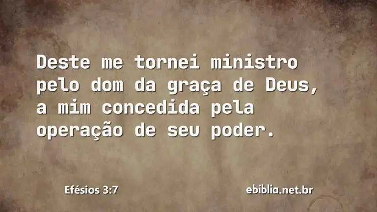 Efésios 3:7