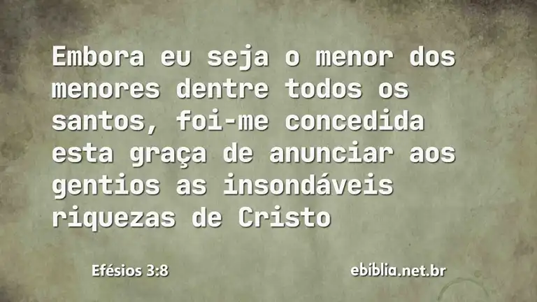 Efésios 3:8