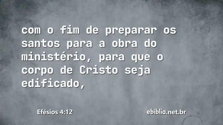 Efésios 4:12