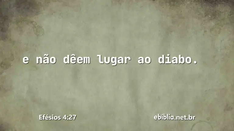 Efésios 4:27