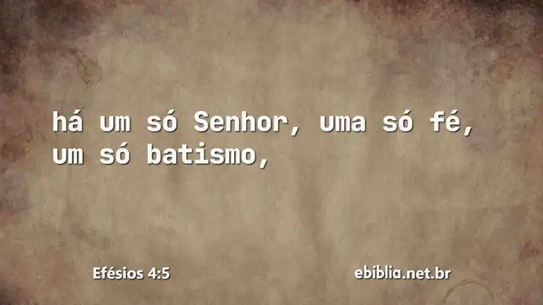 Efésios 4:5