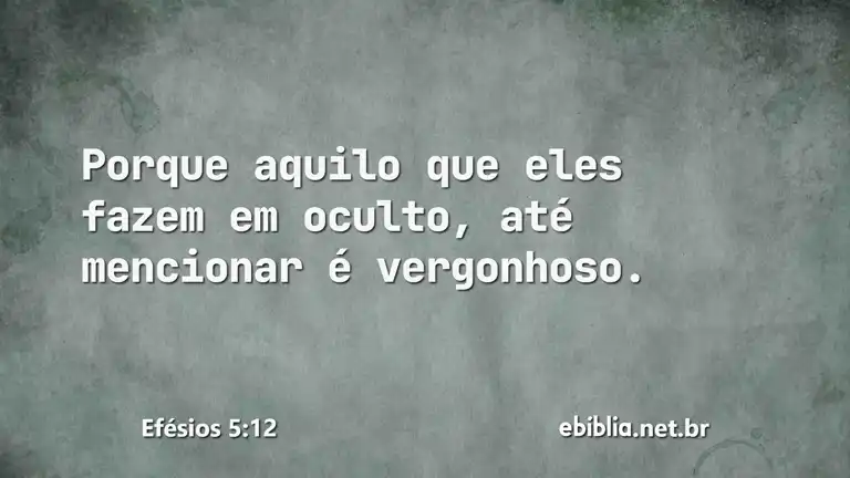 Efésios 5:12