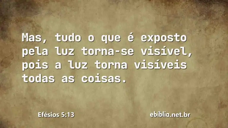 Efésios 5:13