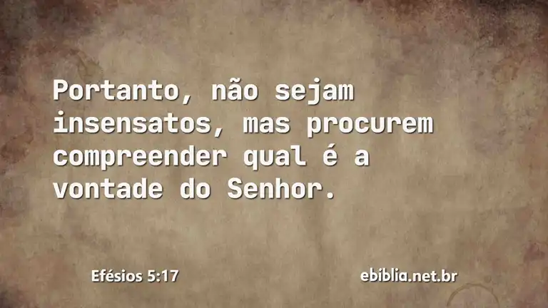 Efésios 5:17