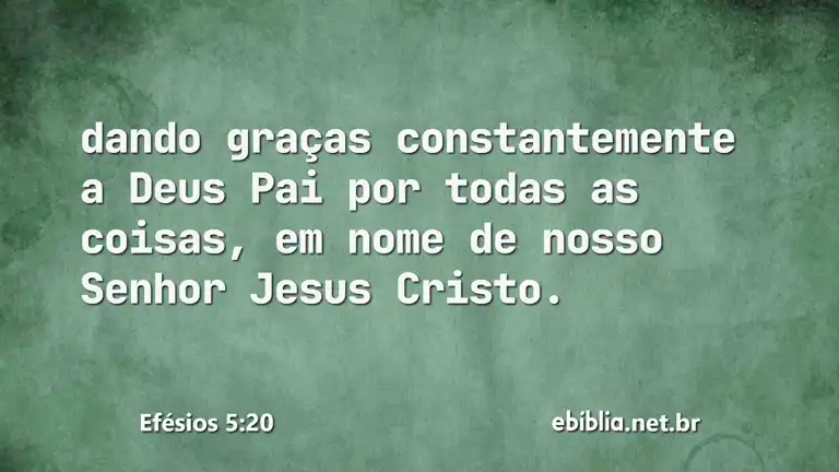 Efésios 5:20