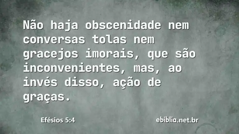 Efésios 5:4