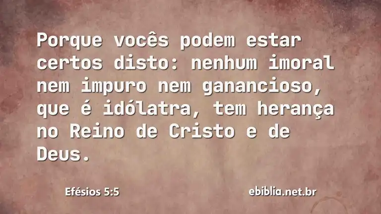 Efésios 5:5