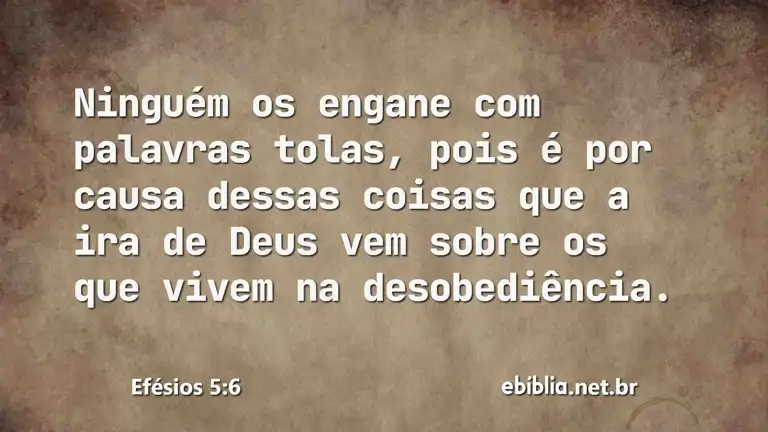 Efésios 5:6