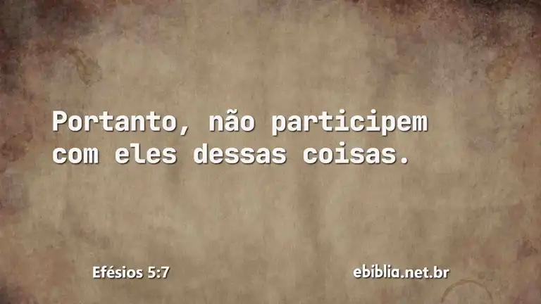 Efésios 5:7