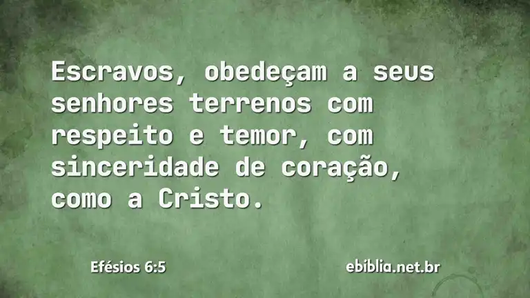 Efésios 6:5