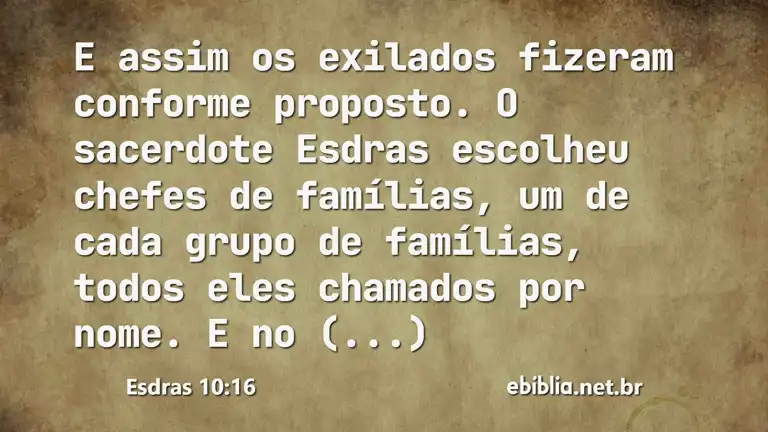 Esdras 10:16