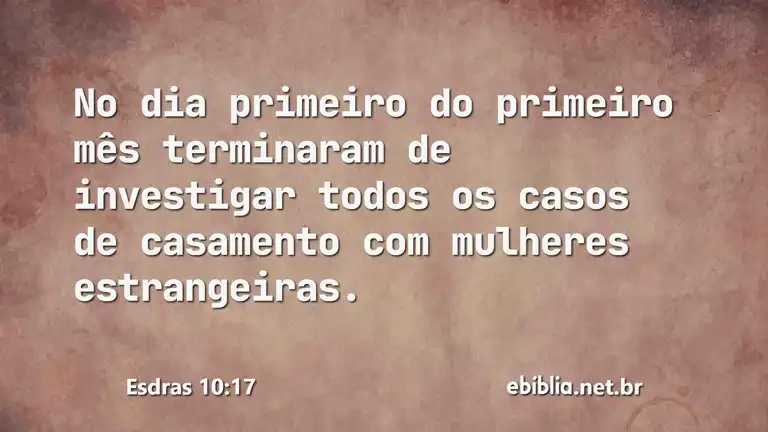 Esdras 10:17