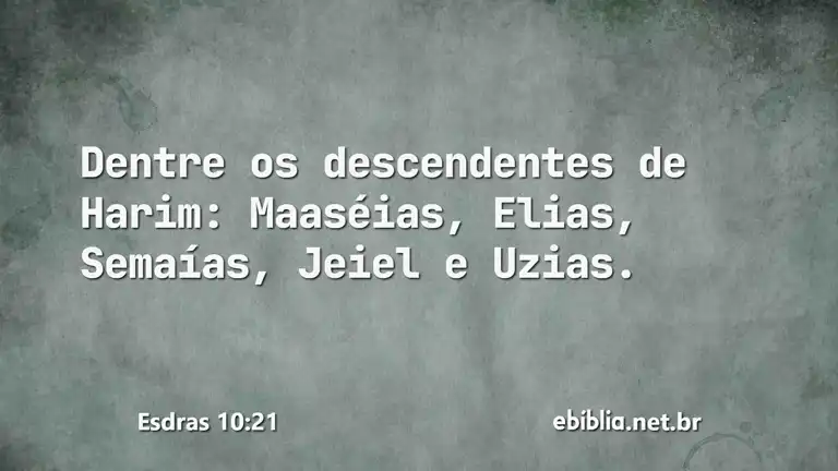 Esdras 10:21