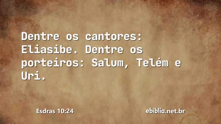 Esdras 10:24