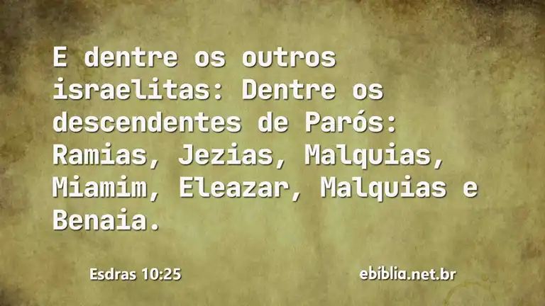 Esdras 10:25