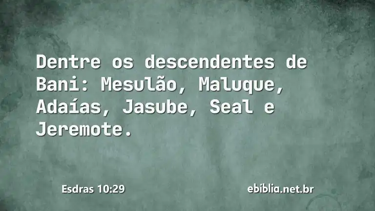 Esdras 10:29