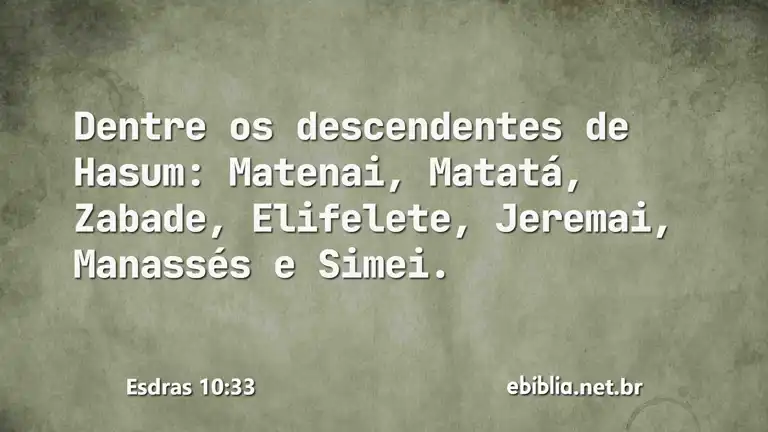 Esdras 10:33